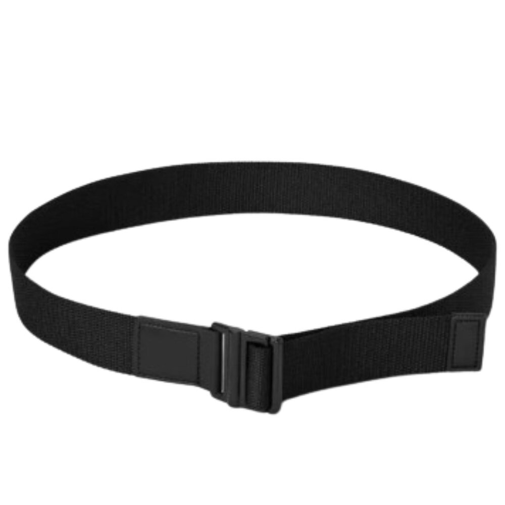 Original Use Men's Webbed Casual Fabric D-Ring Buckle Belt Black Size L